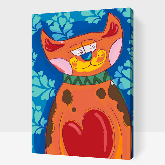Paint by number - Smilling Cat