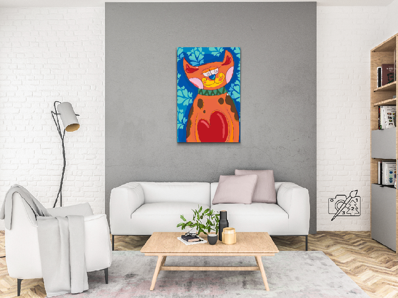 Paint by number - Smilling Cat