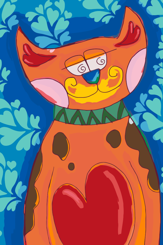 Paint by number - Smilling Cat