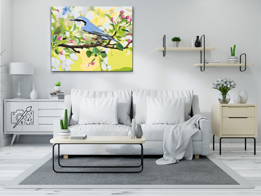 Paint by number - Forårsfugl