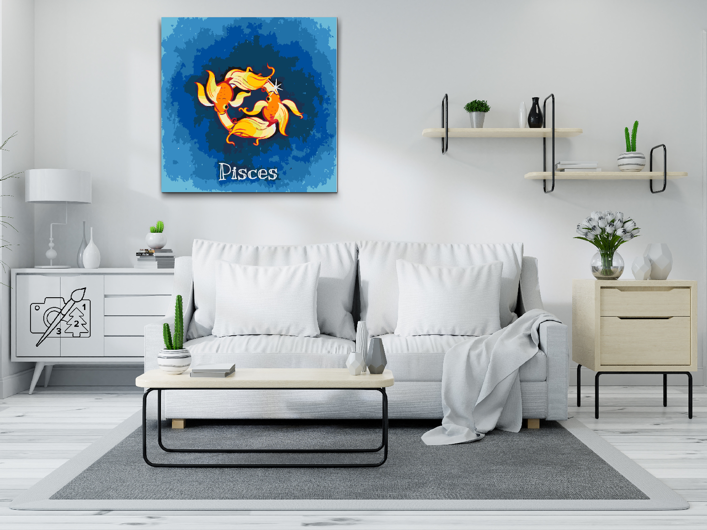 Paint by number - Fiskene
