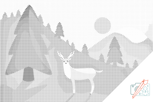 Dotting - Landskab med hjorte