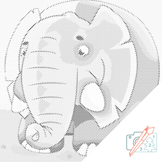 Dotting - Rund elefant