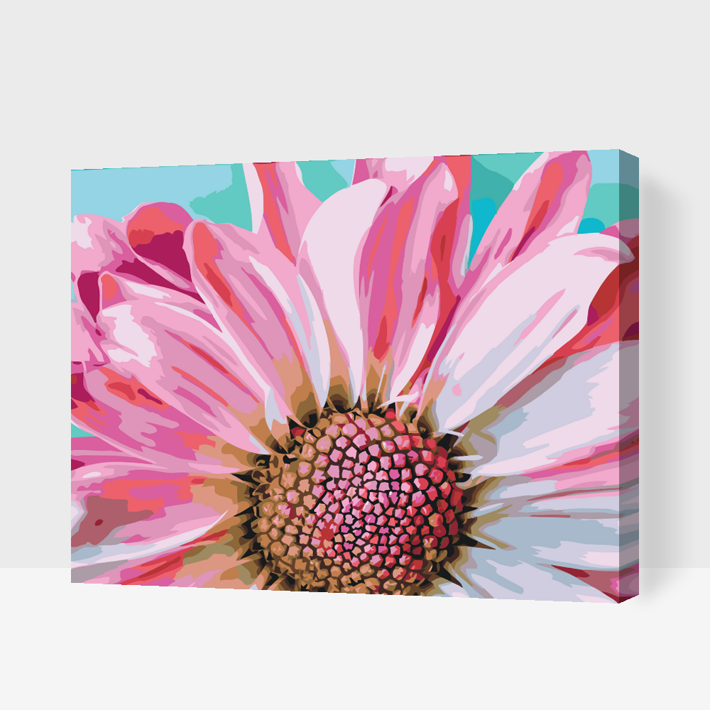 Paint by number - Blid lyserød blomst