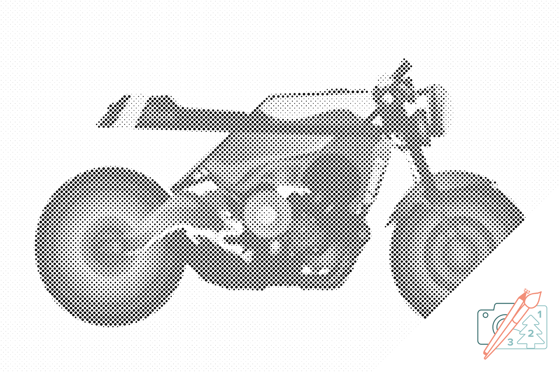 Dotting - Stilfuld motorcykel
