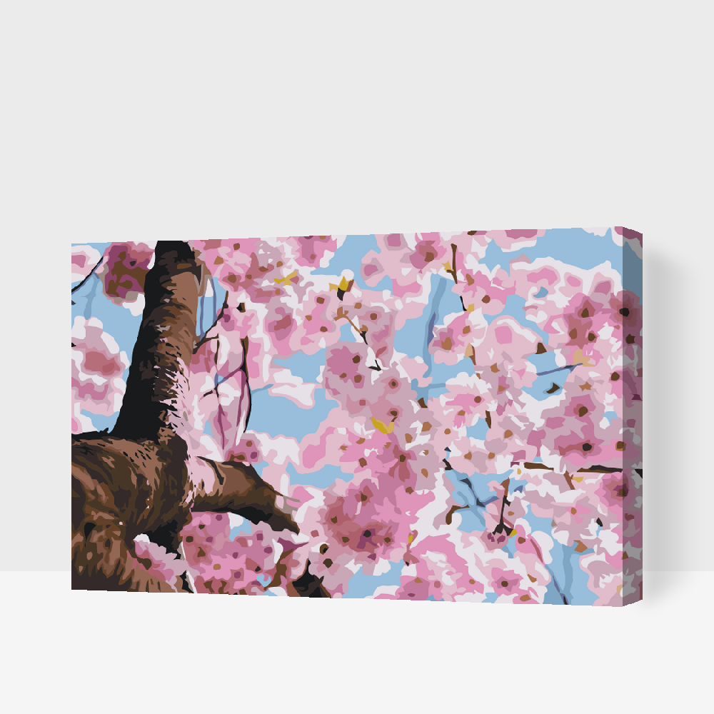 Paint by number - Blomstrende Træ
