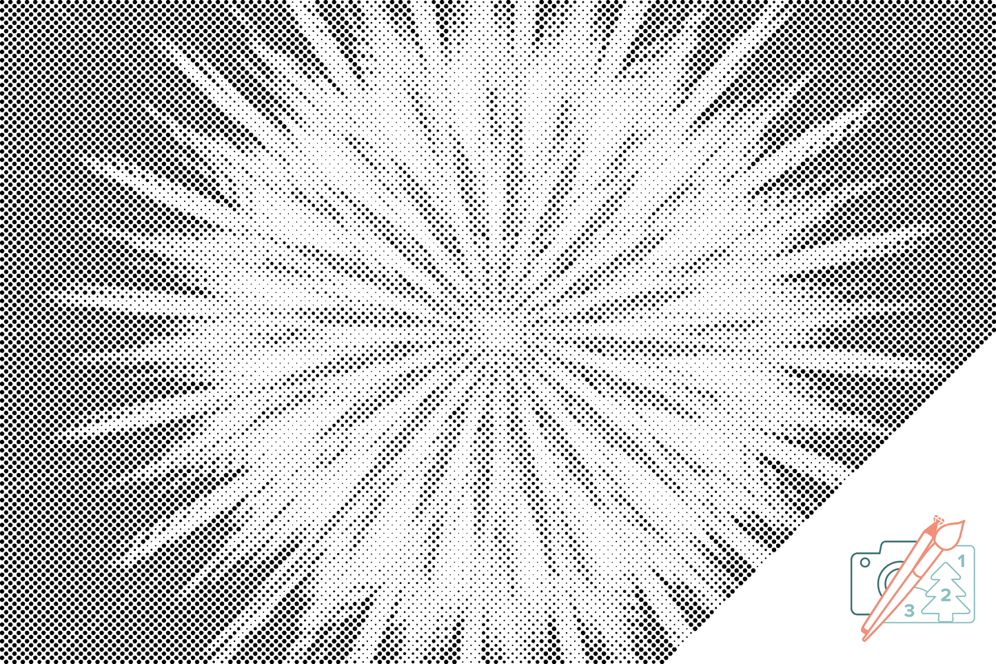 Dotting - Abstrakt blomst