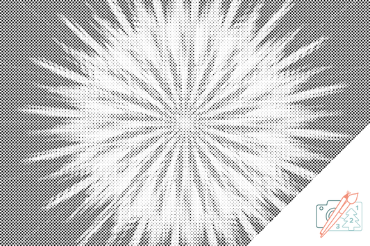 Dotting - Abstrakt blomst