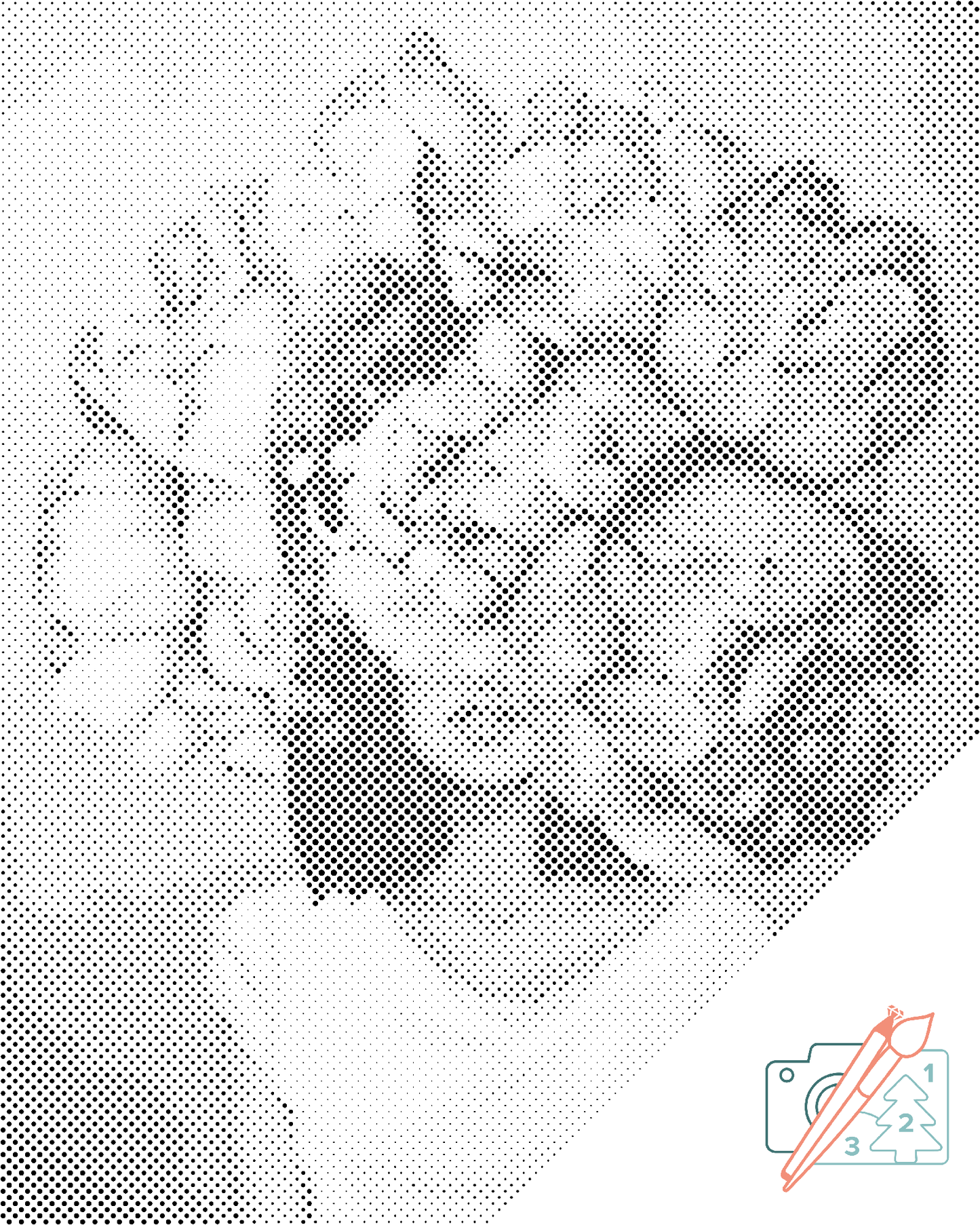 Dotting - Kvinde skjult i pæoner