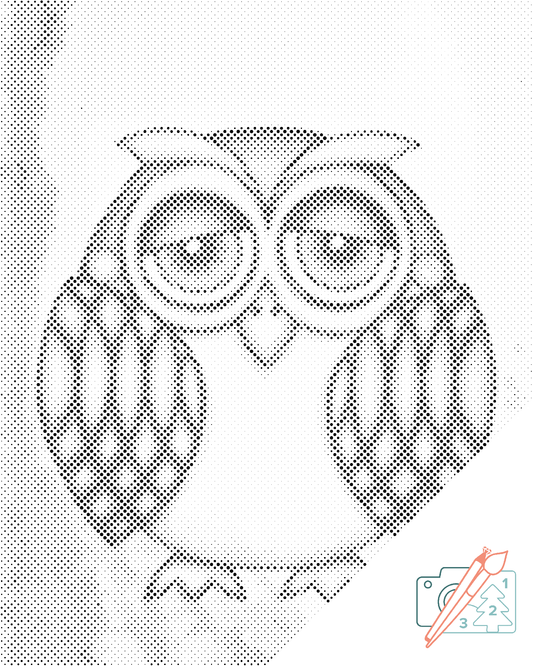 Dotting - Ugle med lyserøde kinder