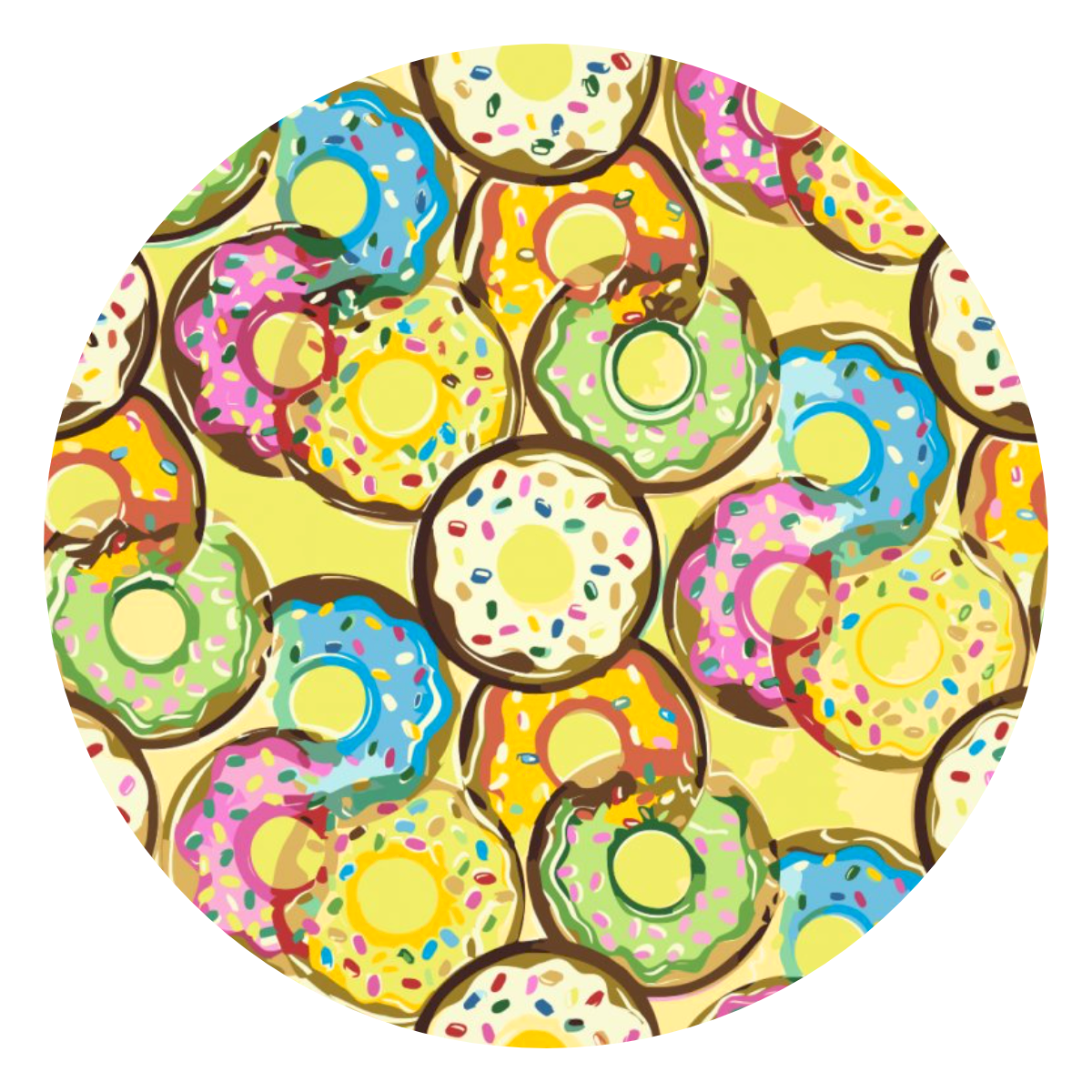 Paint by number - Donuts