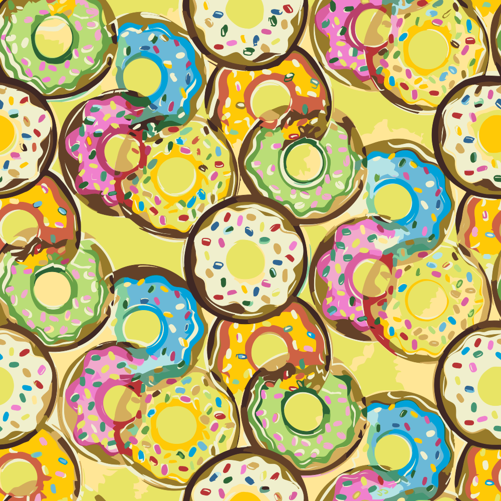 Paint by number - Donuts