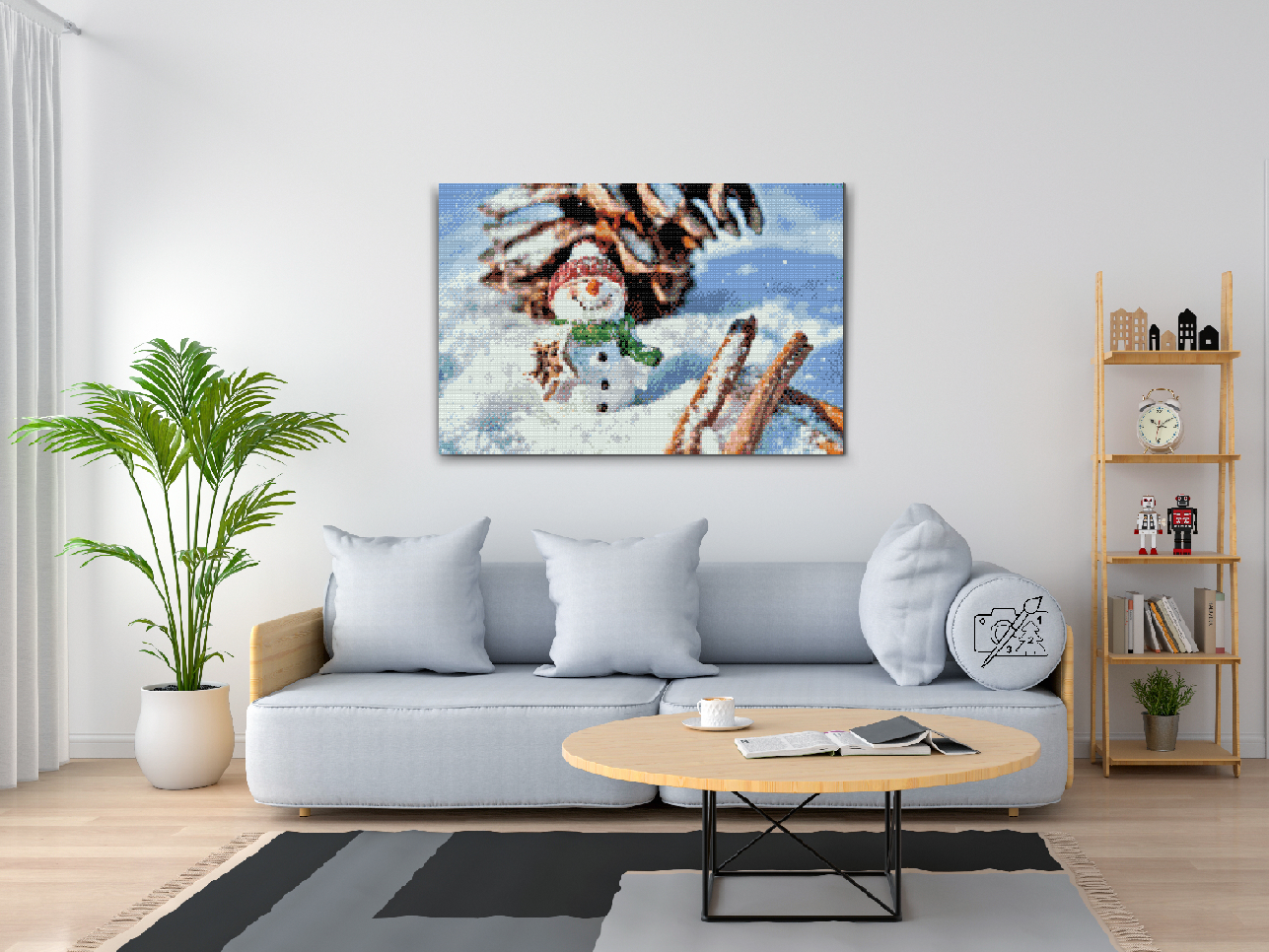 Diamond Paint - Smilende Snemand