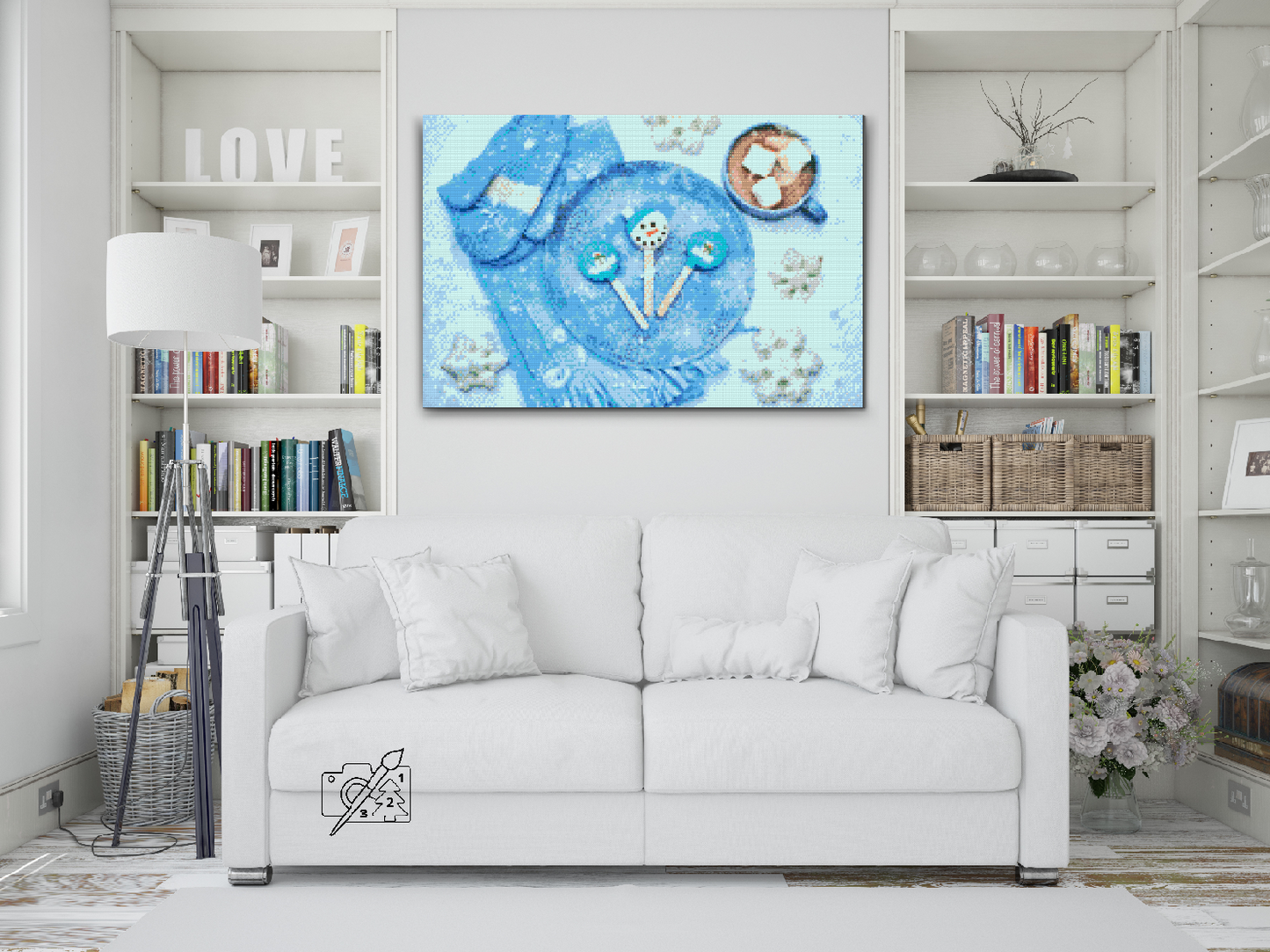 Diamond Paint - Julebaggrund 3