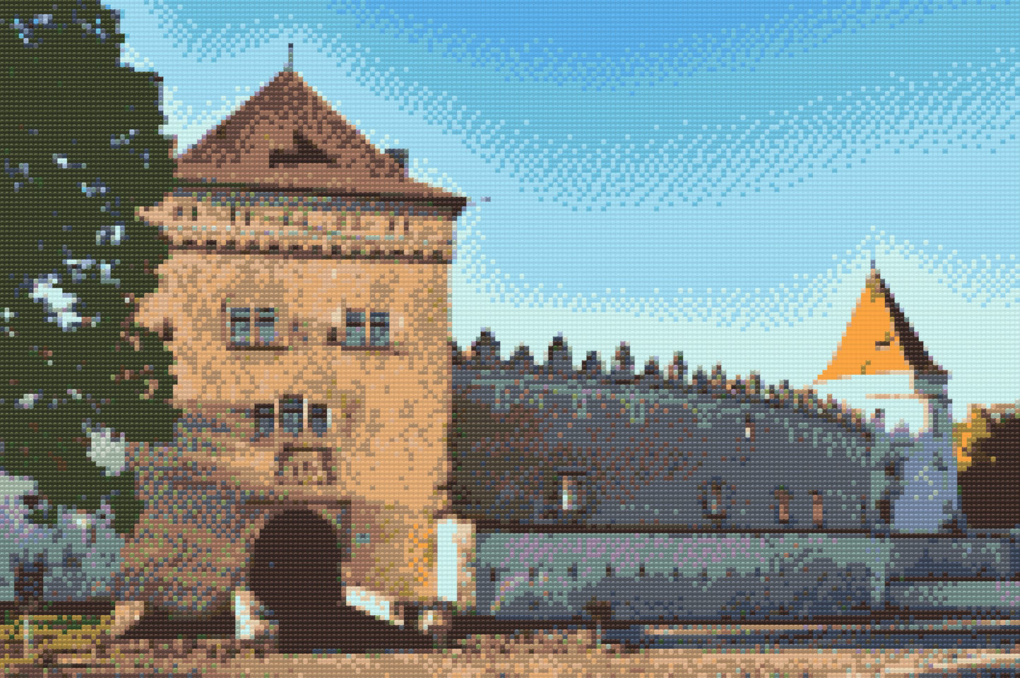 Diamond Paint - Kežmar Slot, Slovakiet