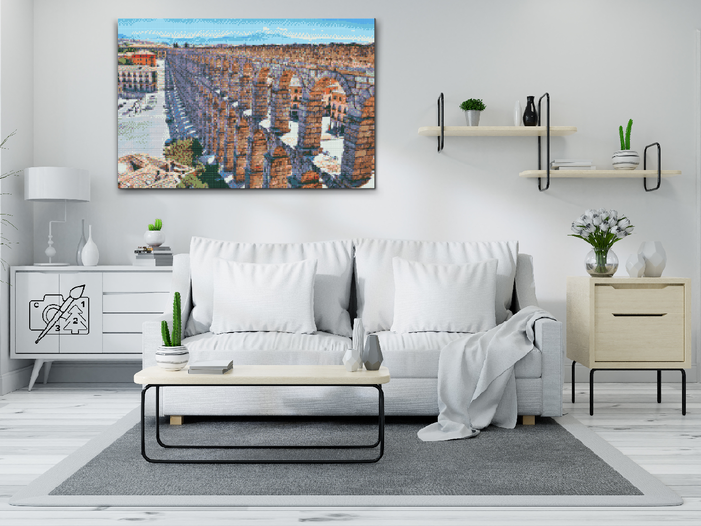 Diamond Paint - Akvædukten i Segovia, Spanien