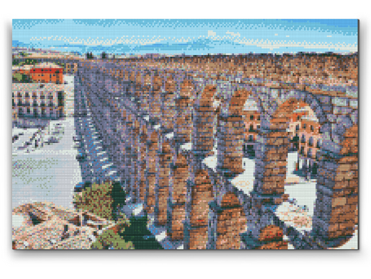 Diamond Paint - Akvædukten i Segovia, Spanien