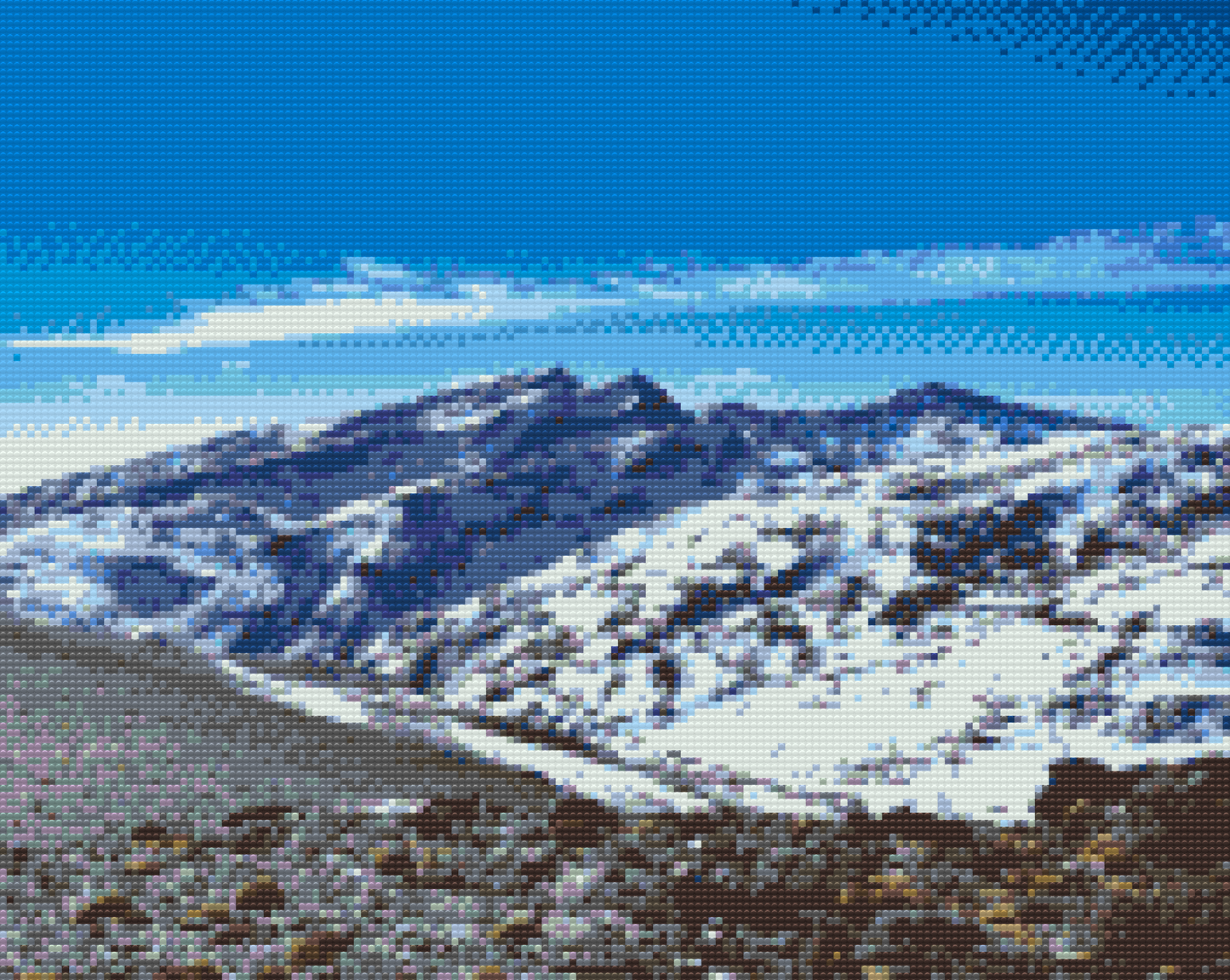 Diamond Paint - Mount Mulhacen i Sierra Nevada, Spanien