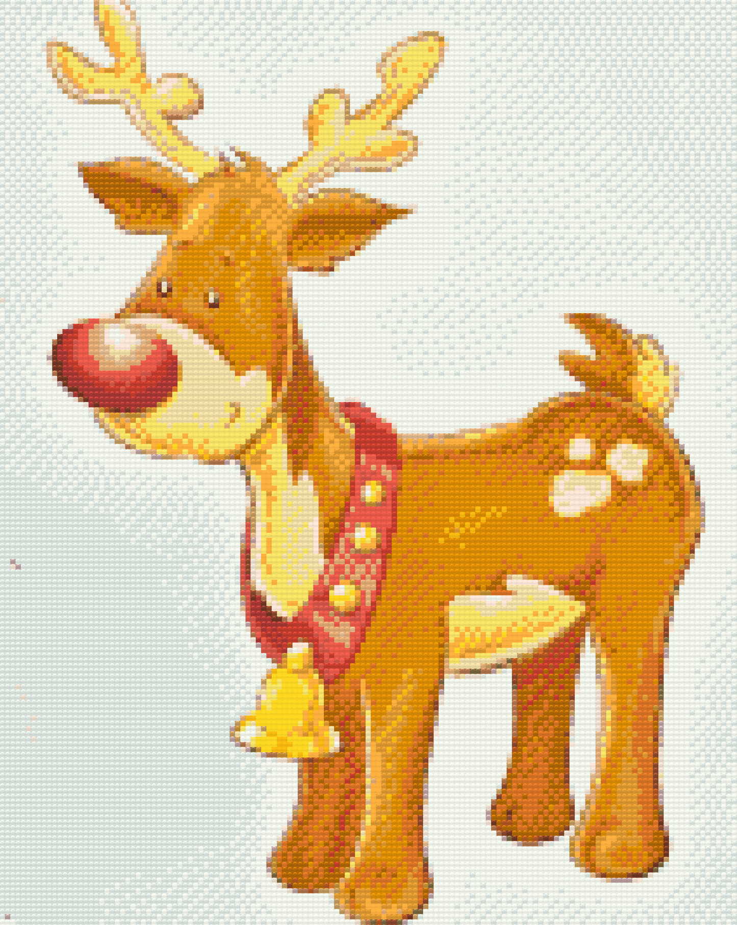 Diamond Paint - Rensdyr-Rudolf