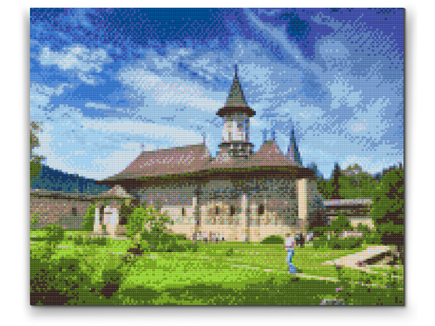 Diamond Paint - Moldovita Kloster, Rumænien