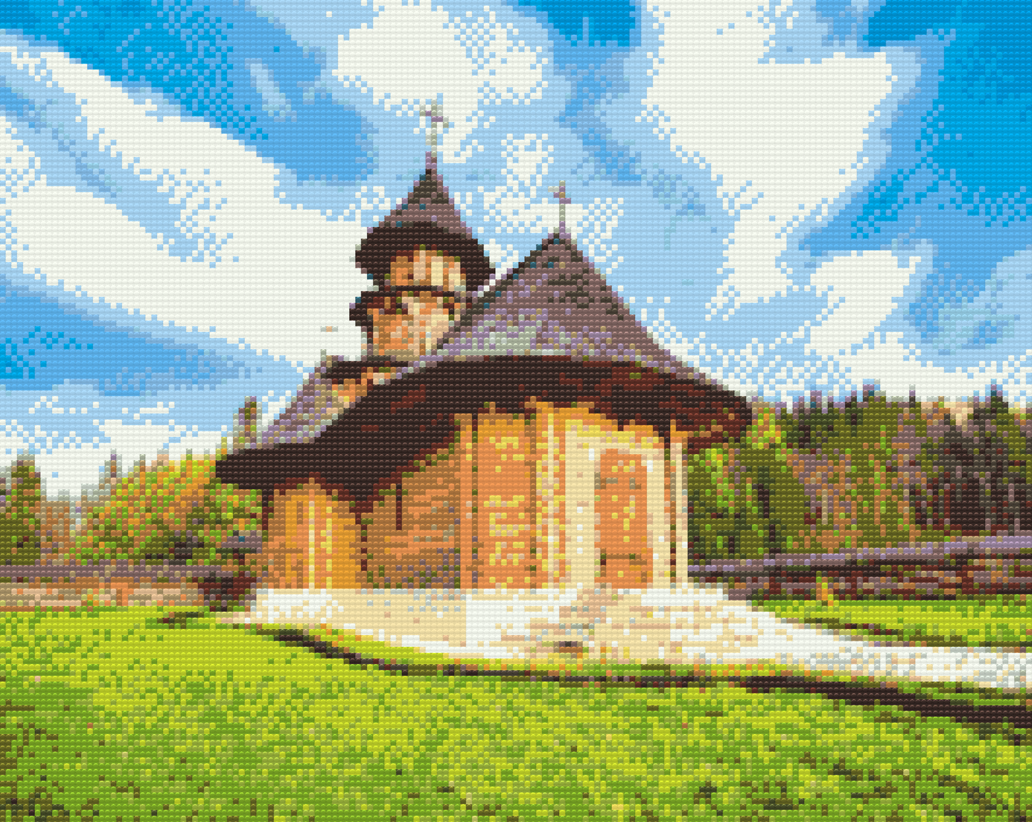 Diamond Paint - Sihastria. Kloster, Rumænien 2