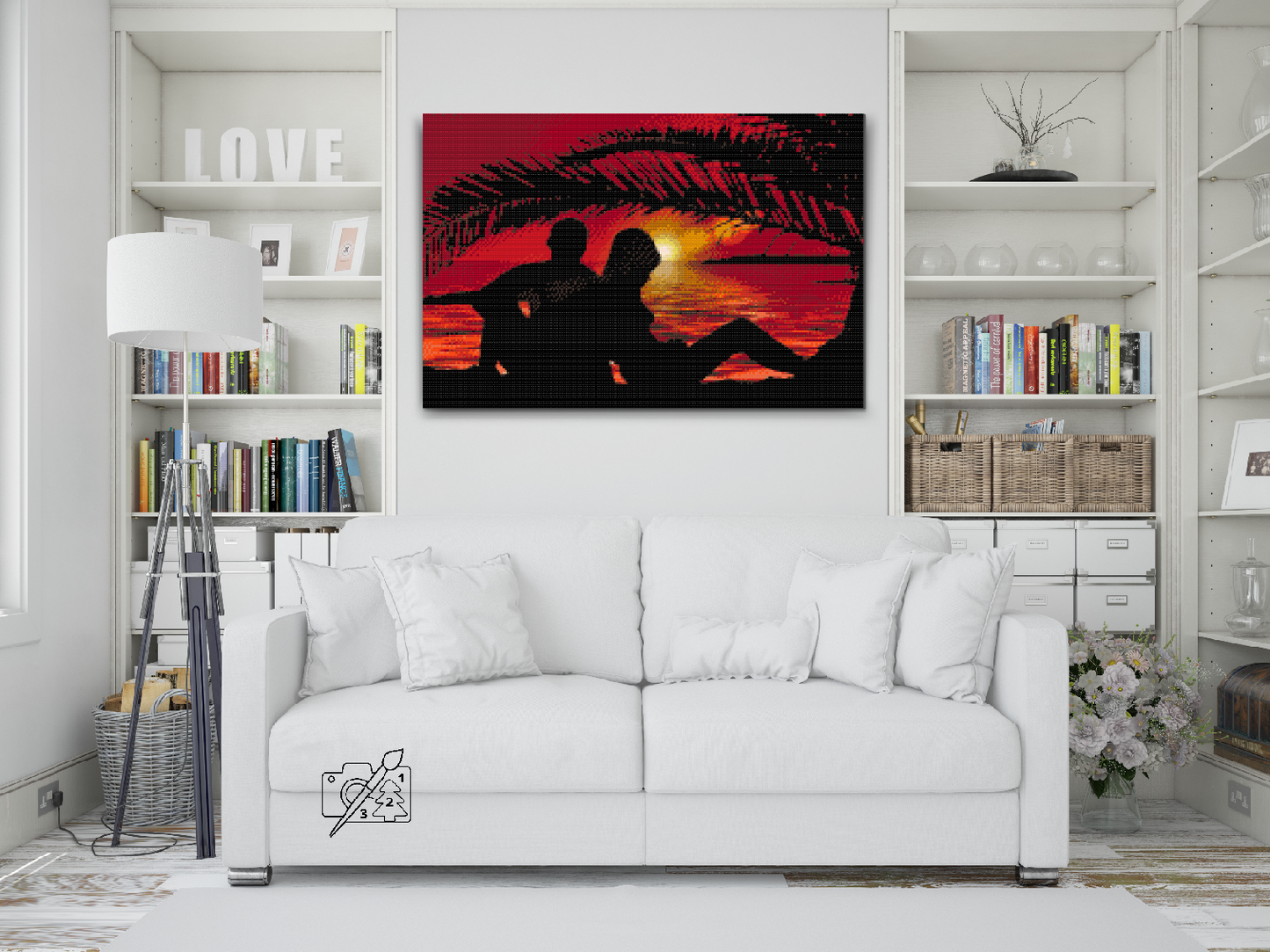 Diamond Paint - Par ved solnedgang