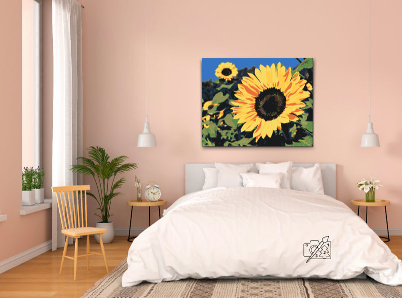 Paint by number - Solsikker