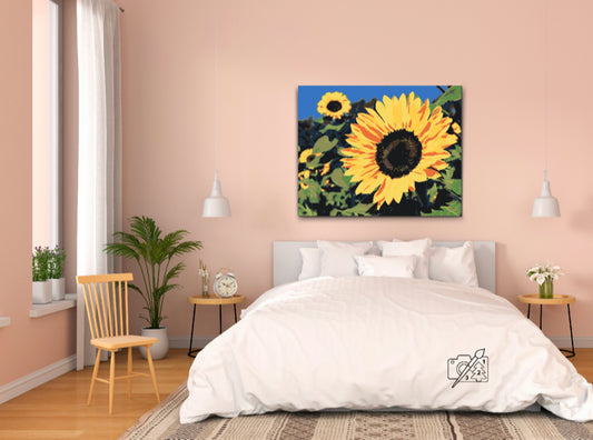 Paint by number - Solsikker