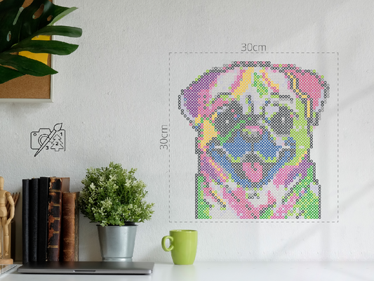 Perleplader - Farverig hund