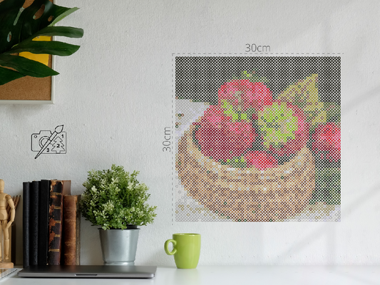 Perleplader - Jordbær i kurven