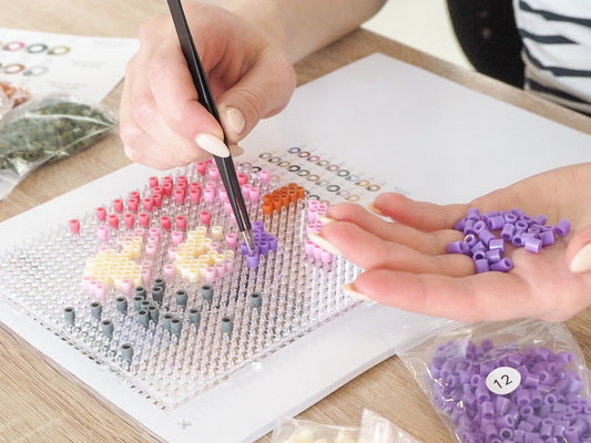 Perleplader - Appelsiner og blomst