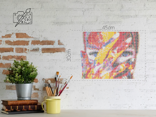 Perleplader - Farverigt ansigt