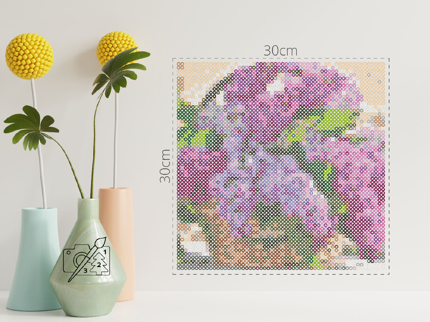 Perleplader - Syrener i en kurv