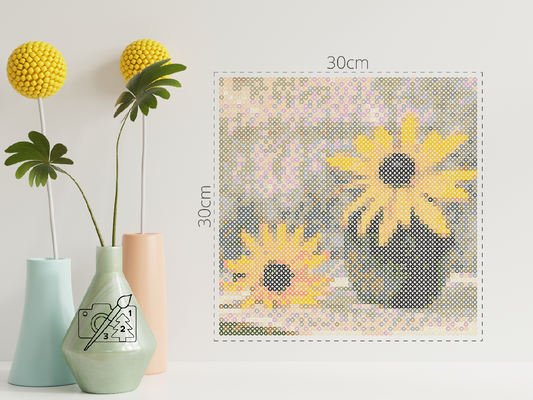 Perleplader - Gule blomster