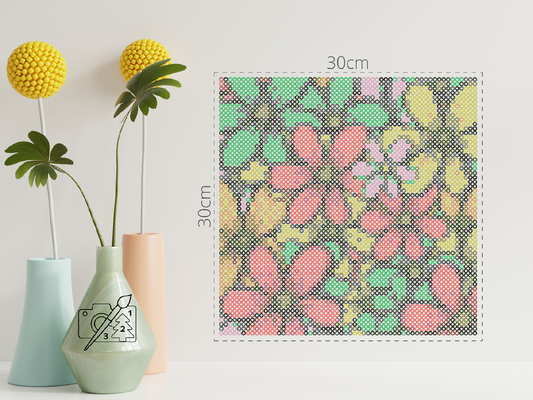 Perleplader - Blomsterbaggrund