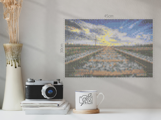 Perleplader - Rails ved solnedgang