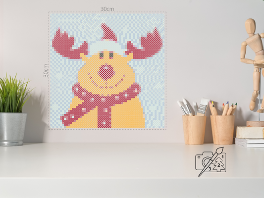 Perleplader - Rensdyr-Rudolf