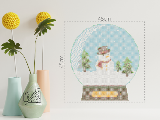 Perleplader - Papirvægt - Snemand