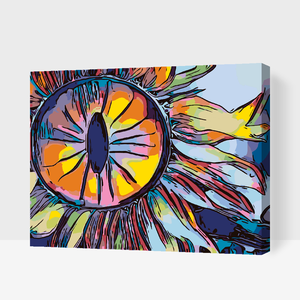 Paint by number - Solsikkeøje
