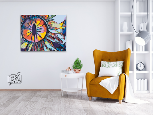 Paint by number - Solsikkeøje