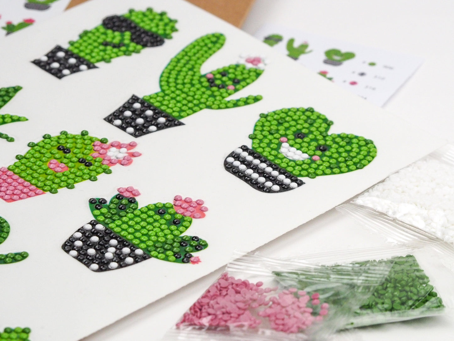 Diamond Painting Sticker - Happy Cactus