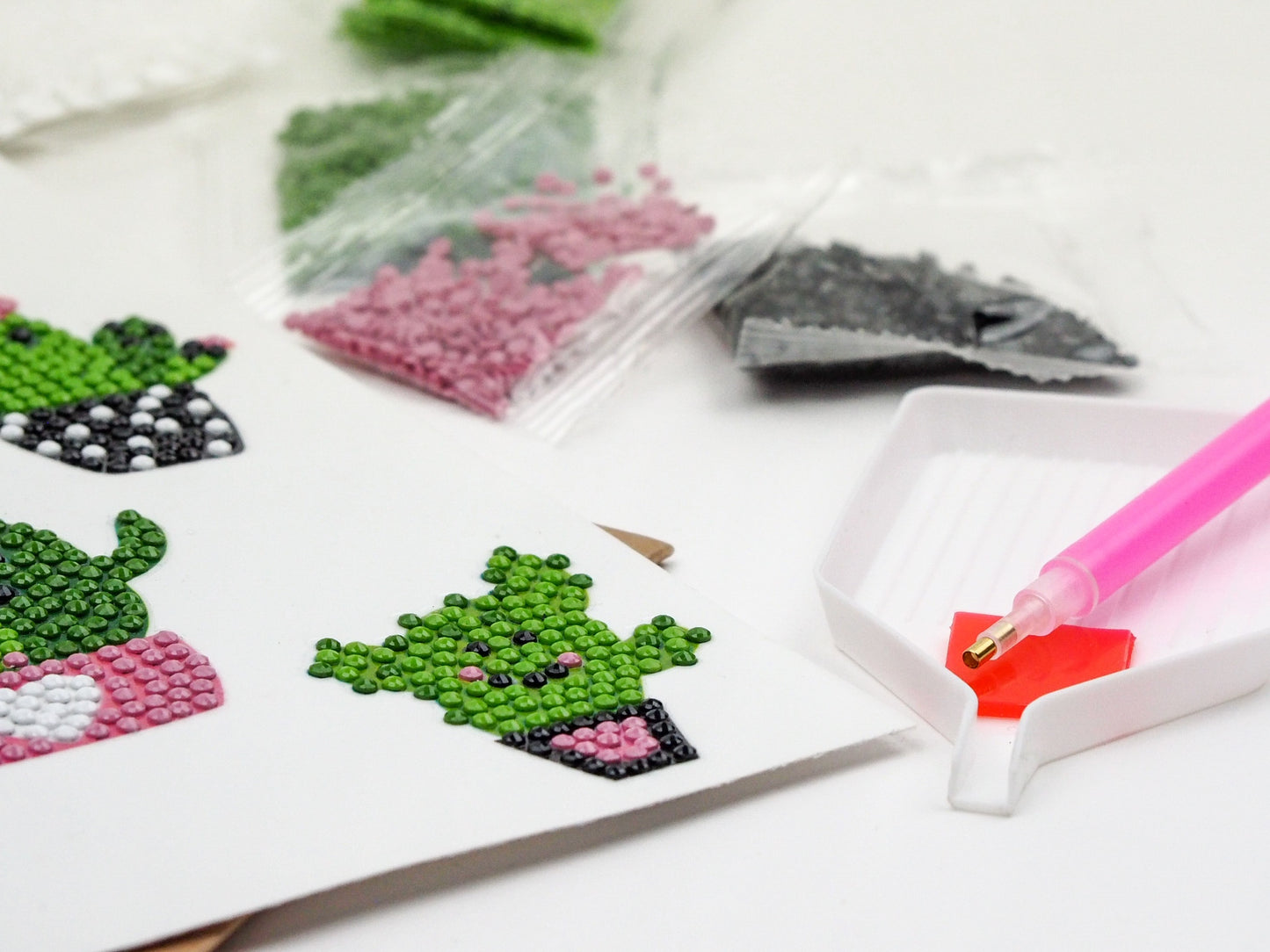 Diamond Painting Sticker - Happy Cactus