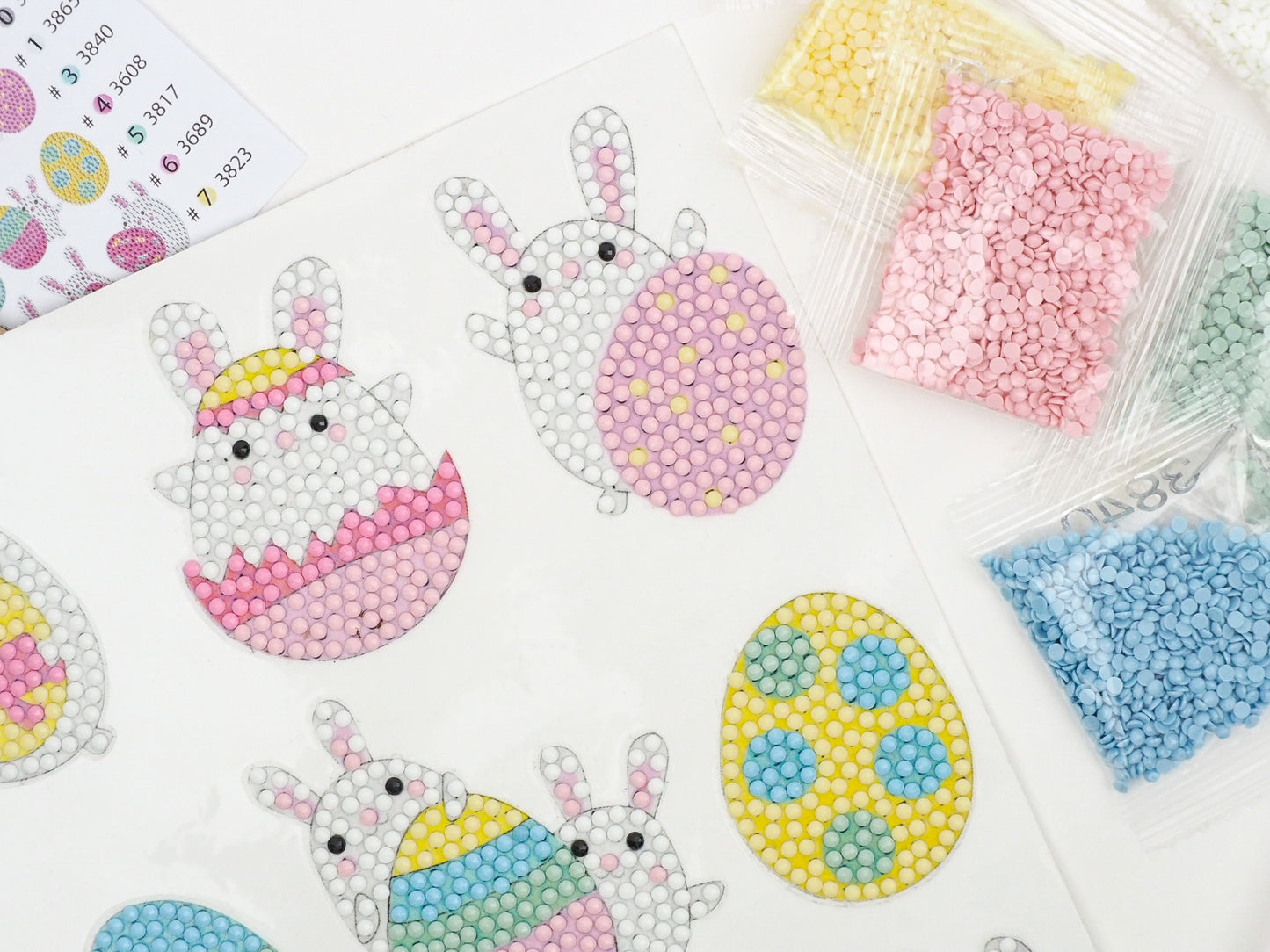 Diamond Painting Sticker - Påskeharer