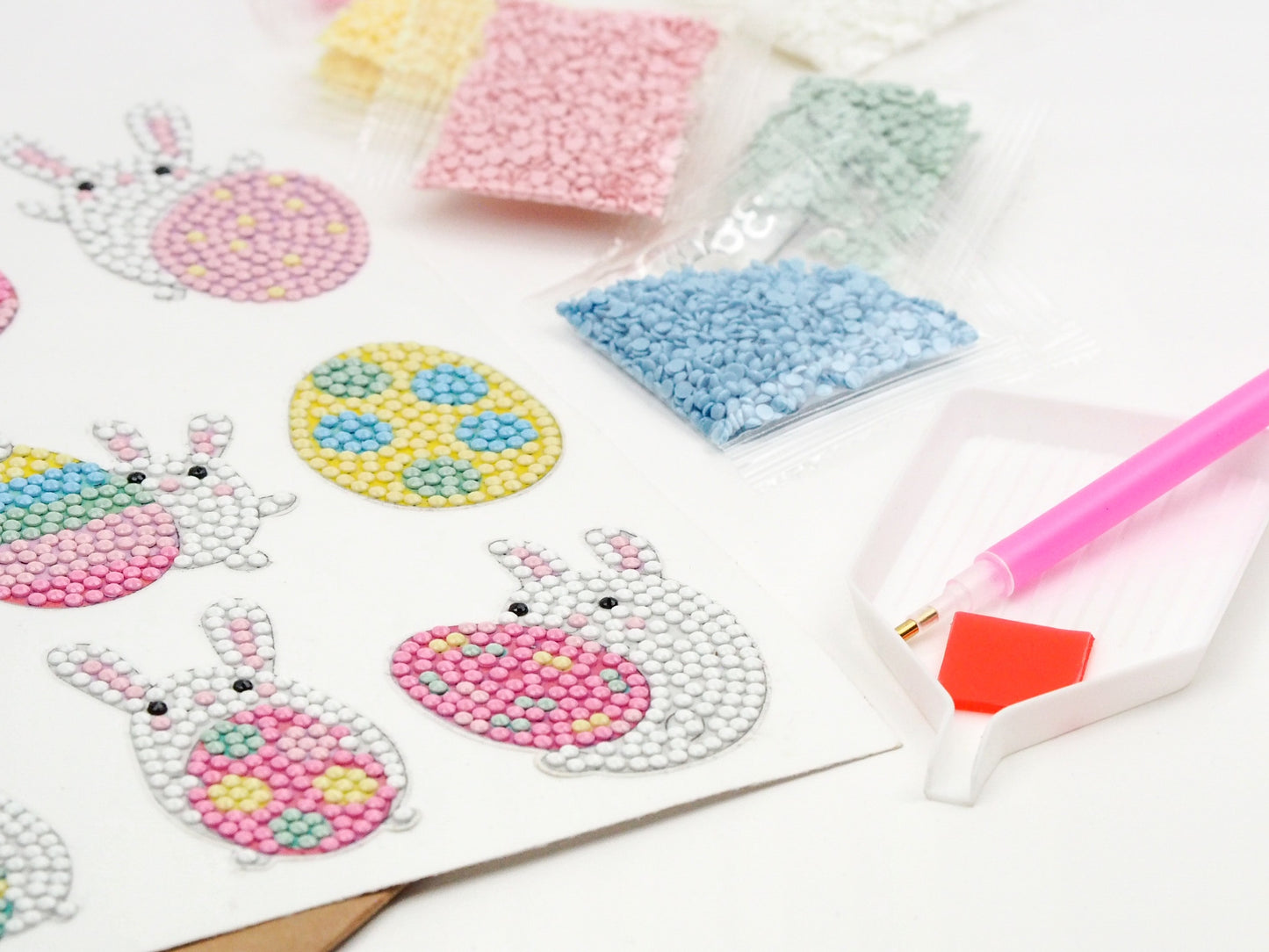 Diamond Painting Sticker - Påskeharer