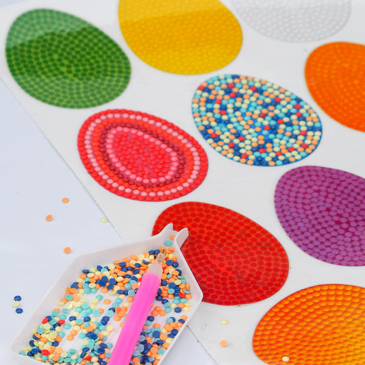 Diamond Painting Sticker -  Blinde Æg