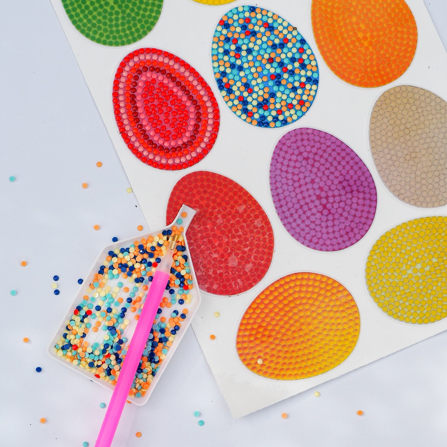 Diamond Painting Sticker -  Blinde Æg