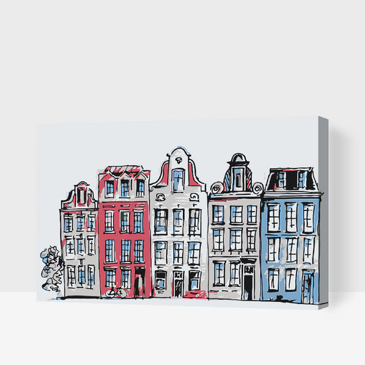Paint by number - Huse i Amsterdam
