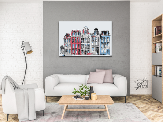 Paint by number - Huse i Amsterdam