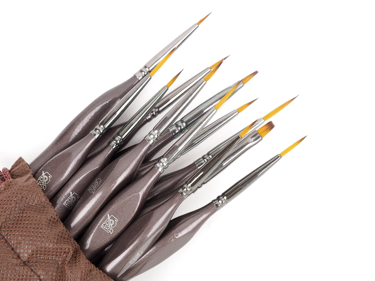 Hobby Tilbehør - Penselsæt - 12 stk. med pose til opbevaring