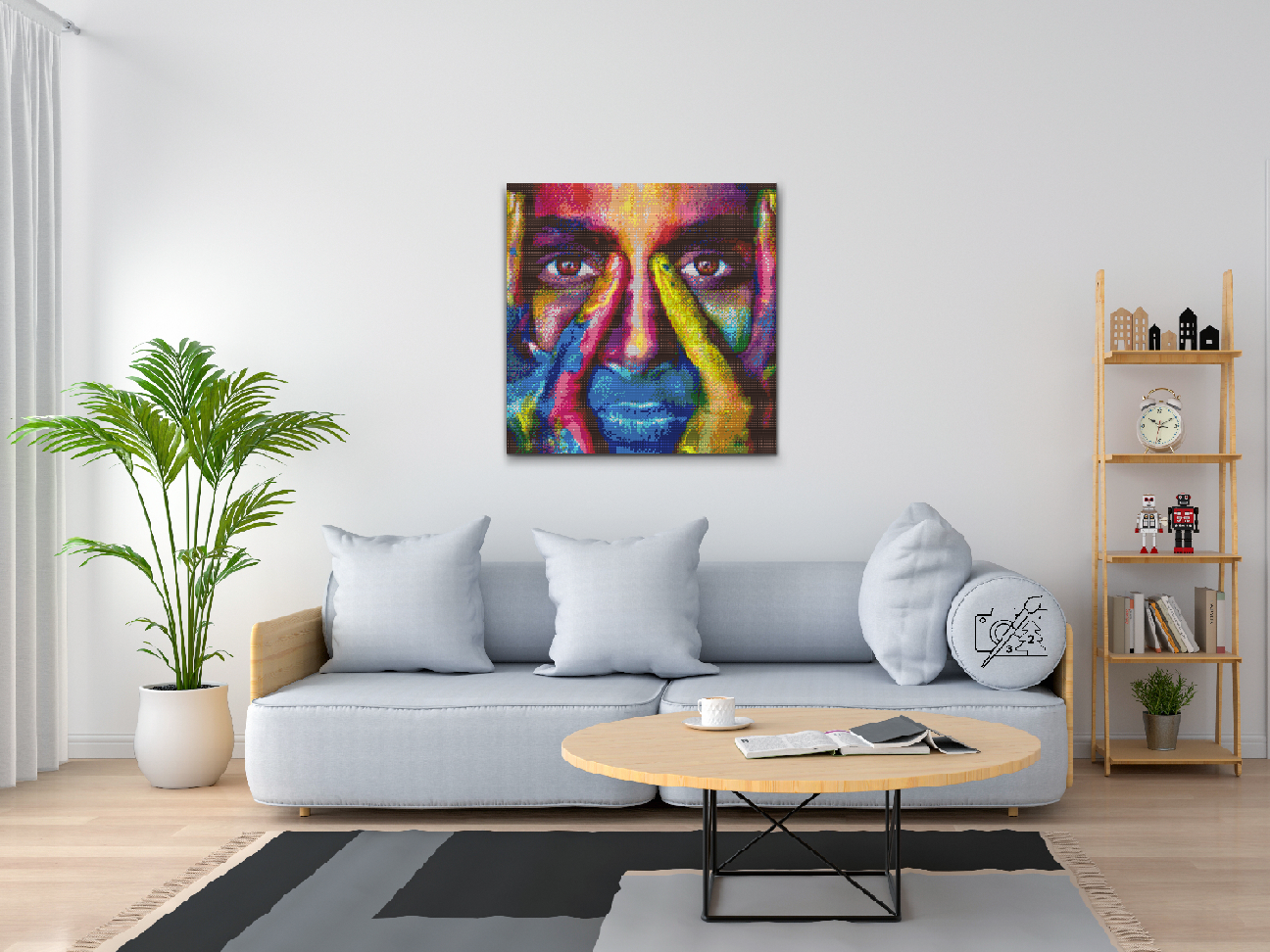Diamond Paint - Farvet ansigt